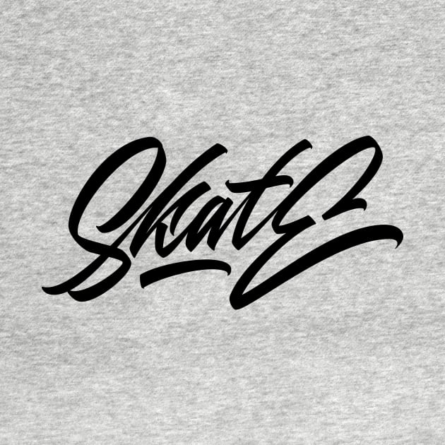 Skate hand made lettering by Already Original